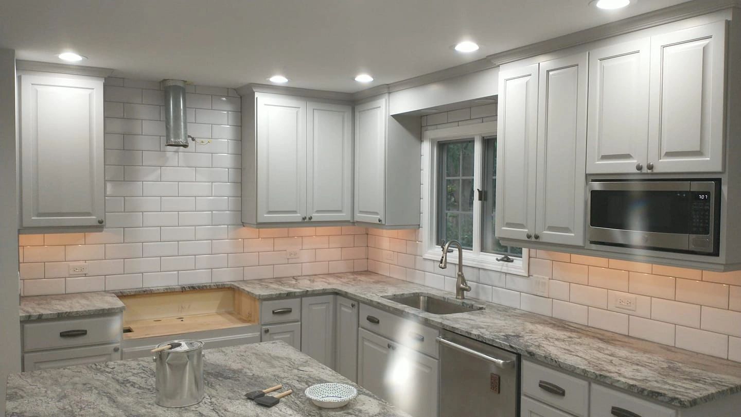 Kitchen remodel with modern cabinetry